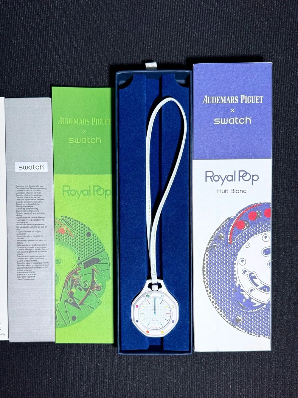 Swatch Royal Pop 'Huit Blanc' White Pendant Watch by Audemars Piguet